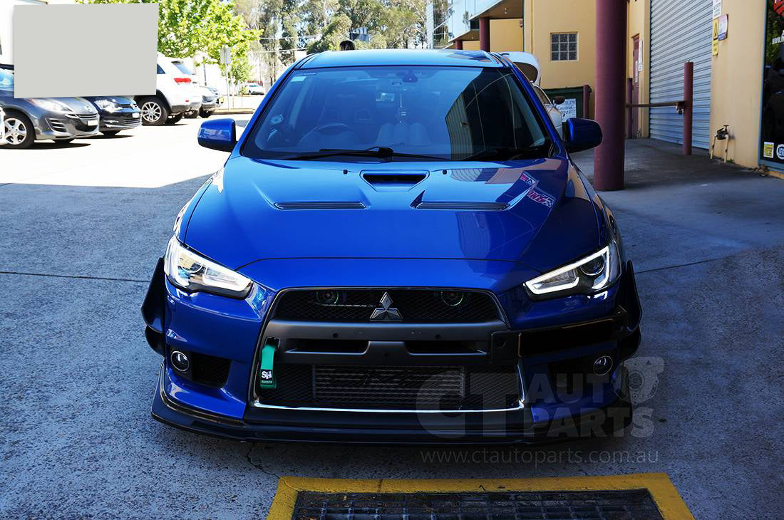 3D Neon LED DRL Projector Headlights for 07-17 Mitsubishi Lancer CJ EVO X VRX