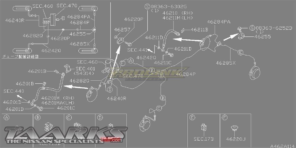 Brake Line Clip (1 Line) - Silvia/Skyline - Prolink Performance