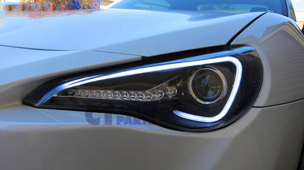 SPEC D Black 3D LED Black Projector Headlight for 12-16 Toyota 86 GTS Subaru BRZ ZN6 Head lights