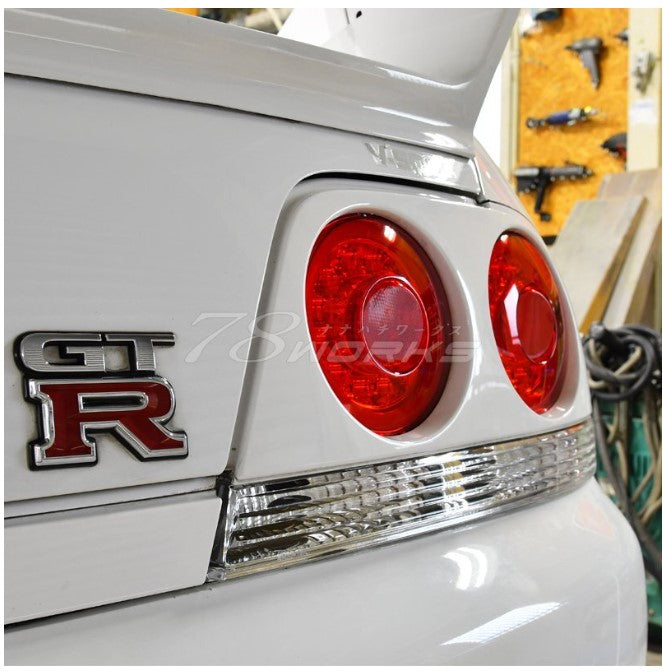 78 Works Fiber Ring LED Taillights for 93-98 Nissan Skyline R33 GTR GTS25T GTST tail lights