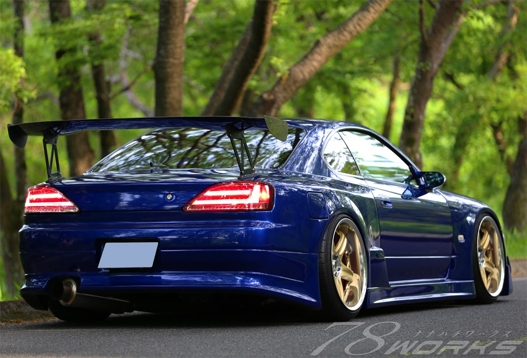 Clear Red Fiber Sequential LED Taillights for 99-02 Nissan Silvia 200SX S15 Spec R tail lights