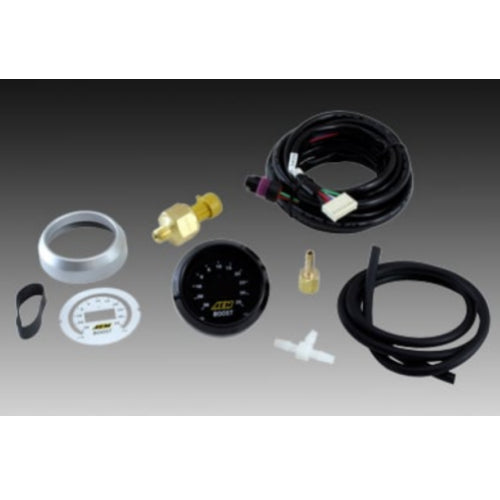 AEM Classic Digital HI-BOOST Gauge Kit - Reads from -30 to 50 PSI - Prolink Performance