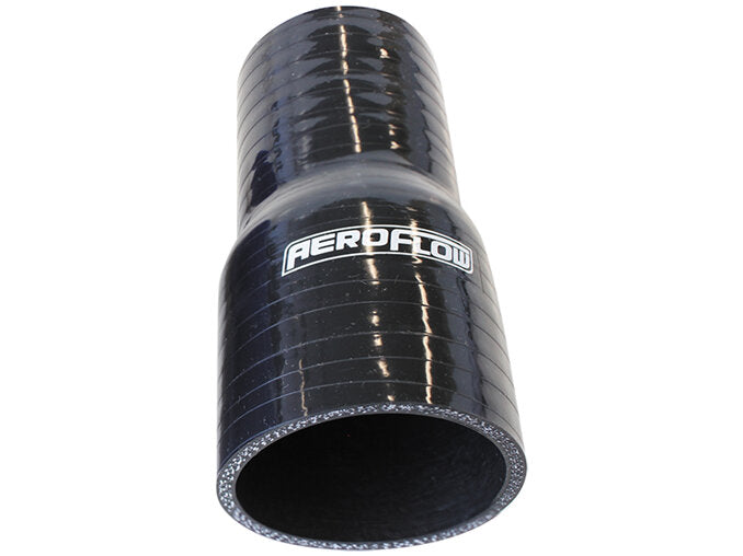 AEROFLOW SILICONE HOSE REDUCER STR BLACK. I.D 3.00-2.75' 76-70mm,5.3mm, 127mm L - AF9201-300-275