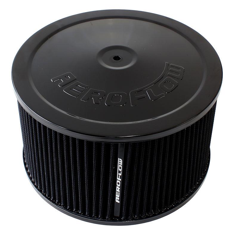 Aeroflow Black Air Filter Assembly 9" diameter x 5" height - Prolink Performance