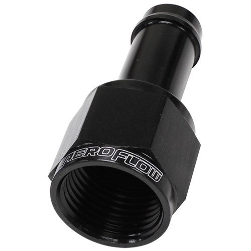 Straight Hose Barb 1/2" to -8AN Female - AF411-08BLK