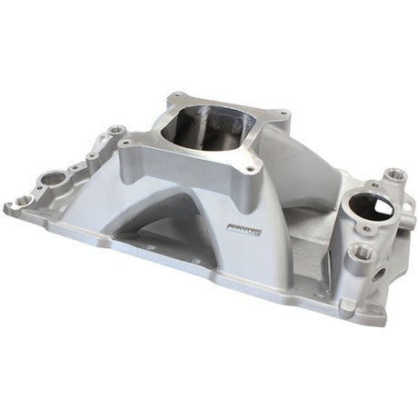 Aeroflow SB Chev Hi-Rise Single Plane Intake Manifold, Natural Cast Finish AF6001-1000 - Prolink Performance