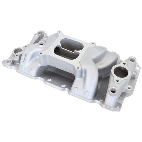 Aeroflow SB Chev Air Gap Dual Plane Intake Manifold, Natural Cast Finish AF6010-1001 - Prolink Performance