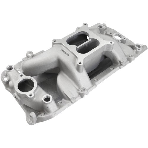 Aeroflow BB Chev Air Gap Dual Plane Intake Manifold, Natural Cast Finish AF6011-1001 - Prolink Performance