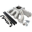 Aeroflow GM LS Cathedral Port Carburettor Hi Rise Race Single Plane EFI Intake Manifold, Natural Cast Finish AF6050-5001 - Prolink Performance
