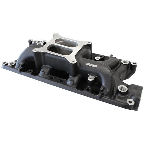 Aeroflow SB Ford 289-302 Windsor Air Gap Dual Plane Intake Manifold, Black Finish AF6210-2001 - Prolink Performance