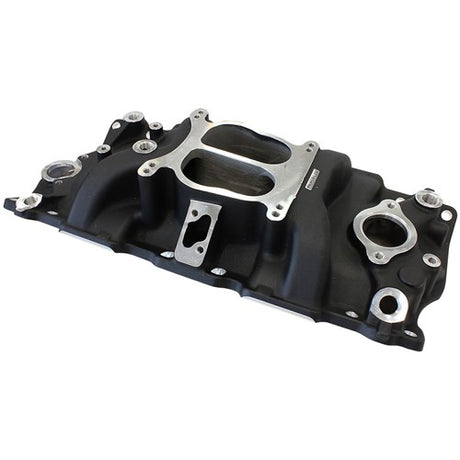 Aeroflow SB Chev Classic Dual Plane Intake Manifold, Black Finish AF6211-1000 - Prolink Performance