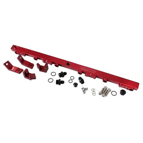 Aeroflow Ford BA-BF Barra 4.0L DOHC Billet EFI Fuel Rail - Red AF64-2004R - Prolink Performance