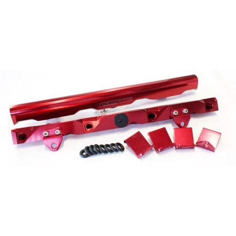 Aeroflow GM LS7 Billet EFI Fuel Rails - Red - AF64-2007R - Prolink Performance