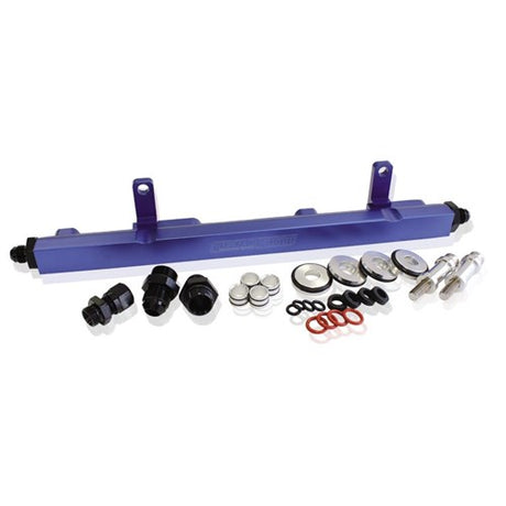 Aeroflow Nissan S13 SR20 Billet EFI Fuel Rail - Blue - AF64-2009 - Prolink Performance