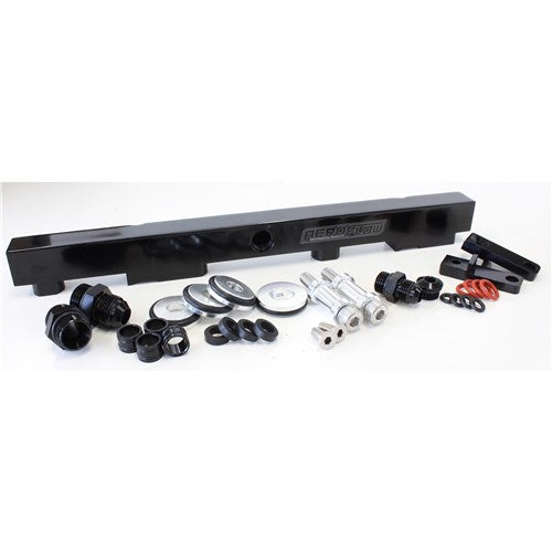 Aeroflow Nissan S13 SR20 Billet EFI Fuel Rail - Black - AF64-2009BLK - Prolink Performance