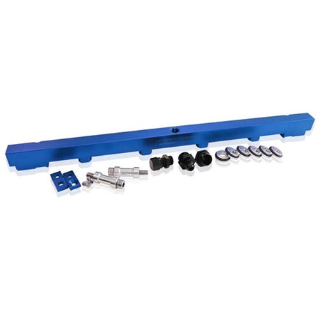 Aeroflow Nissan RB25 Billet EFI Fuel Rail - Blue - AF64-2010 - Prolink Performance