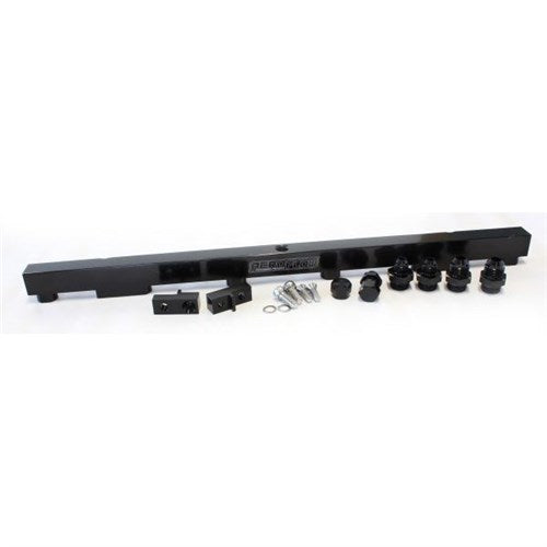 Aeroflow Nissan RB26 Billet EFI Fuel Rail - Black - AF64-2011BLK - Prolink Performance
