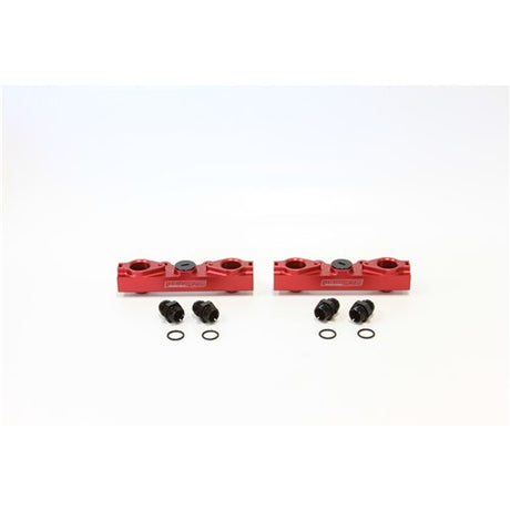 Aeroflow Subaru EJ20, EJ25 Side Feed Billet EFI Fuel Rails - Red - AF64-2057R - Prolink Performance