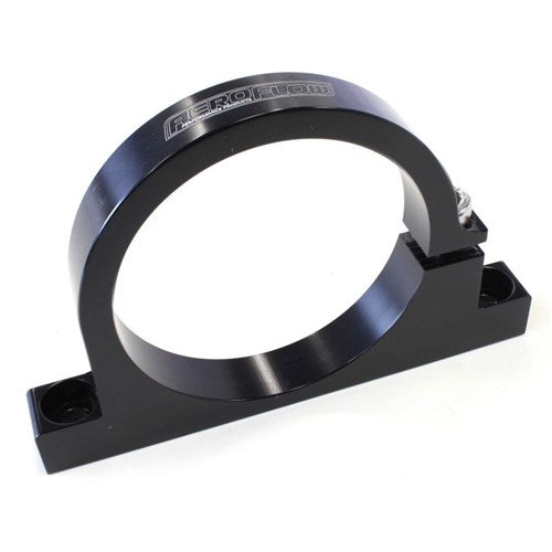 Single Billet Filter Bracket Black Finish. Suits 60mm Diameter Filters or Remote Reservoirs - AF66-2046BLK