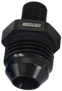 Aeroflow Metric to Male Flare Adapter M10 x 1mm to -8AN Black Finish AF743-08BLK - Prolink Performance