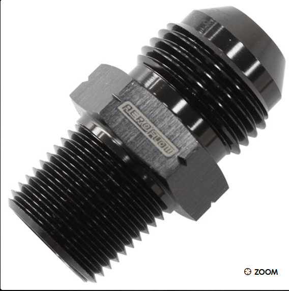 Aerflow 3/8" BSPT to -6AN Adapter