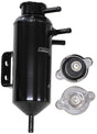 Aeroflow Universal Header Tank - Black With 5/16" Male Barbs, Radiator Cap & Blanking Cap - Prolink Performance