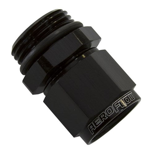 Aeroflow Male -6 ORB to Female -6AN Swivel Adapter AF907-06BLK - Prolink Performance