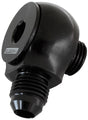 Aeroflow 90° Low Profile -8ORB to -8AN Male Adapter AF909-08BLK - Prolink Performance