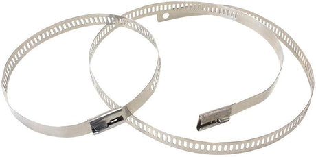 Aeroflow Snap Lock Ties Stainless Steel Ties 6 pieces x 18" AF91-7001 - Prolink Performance