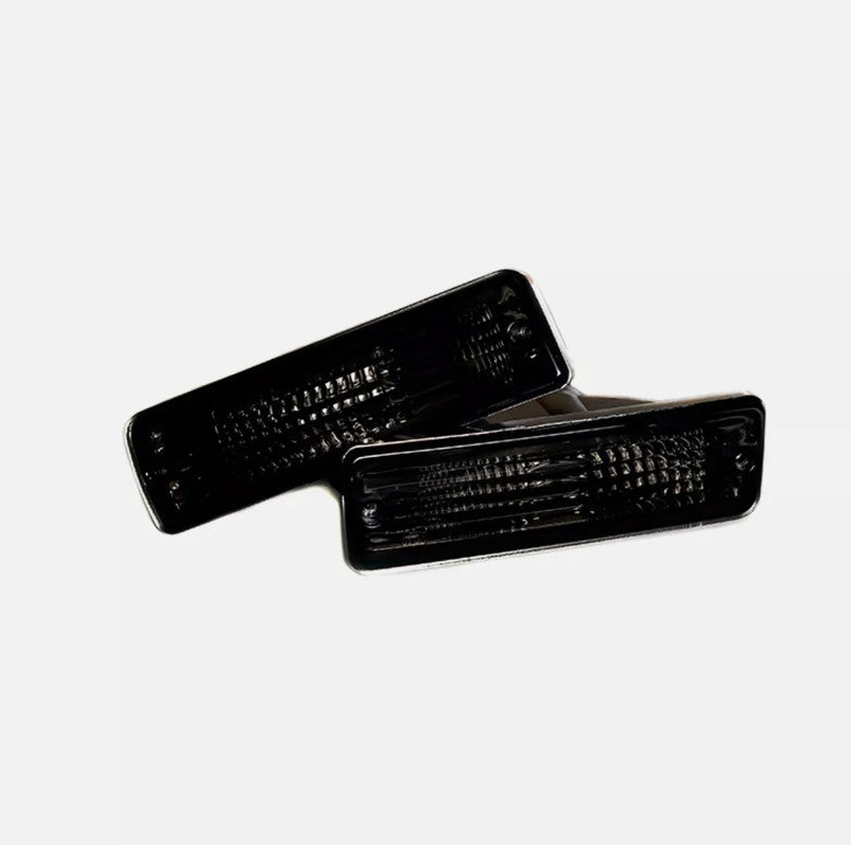 Black Front Bumper Indicator signal light for 1988-1993 Nissan S13 Silvia