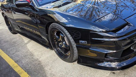 Black Smoke Side Marker Indicator Signal Lights for 91-98 Nissan 180SX RPS13 Silvia