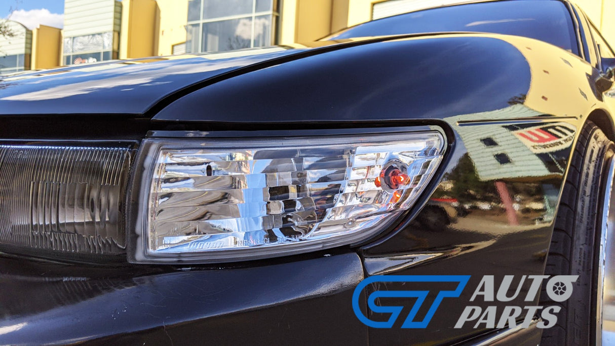 Clear Front Corner Indicator Signal Lights for 88-93 Nissan S13 Silvia