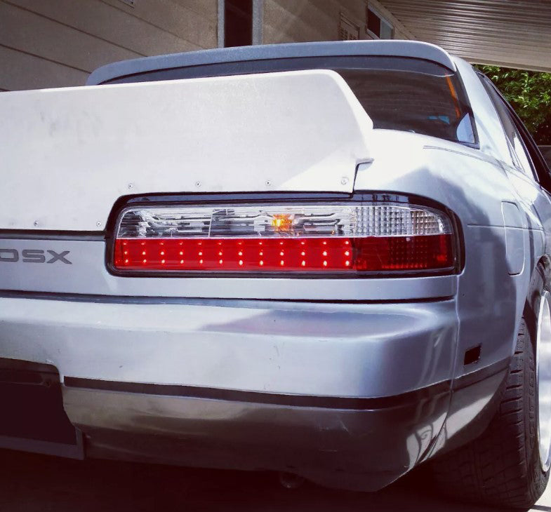 Clear Red LED Tail Lights for 89-94 Nissan Silvia S13 DMAX taillights
