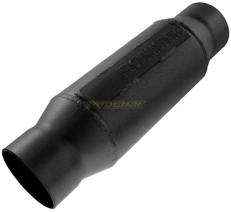 Flowmaster Outlaw Race Short Muffler - Round, 3" Inlet/Outlet - Prolink Performance