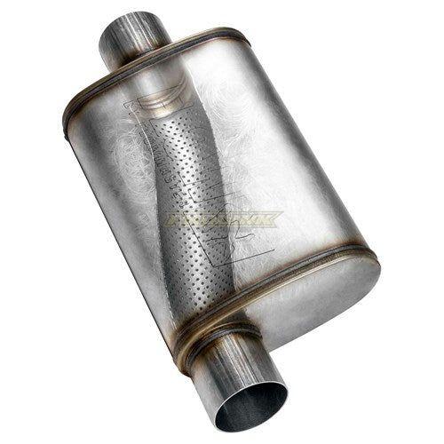 FlowFX Muffler 2-1/4" Offset Inlet / 2-1/4" Center Outlet - Prolink Performance