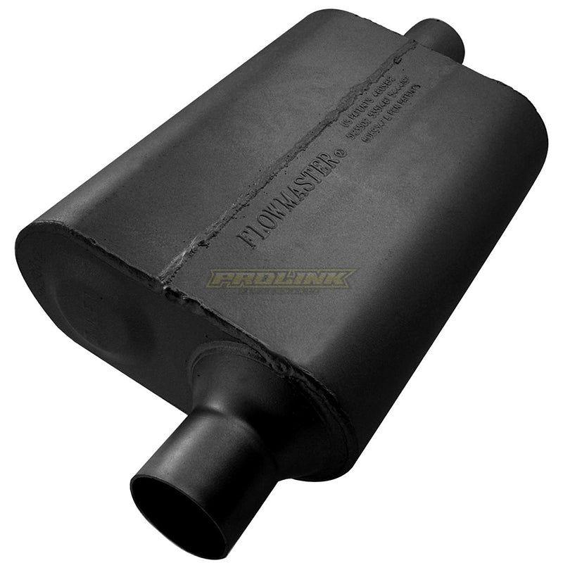 Flowmaster 40 Series Delta Flow Muffler - 2-1/24" Offset Inlet / Center Outlet - Prolink Performance