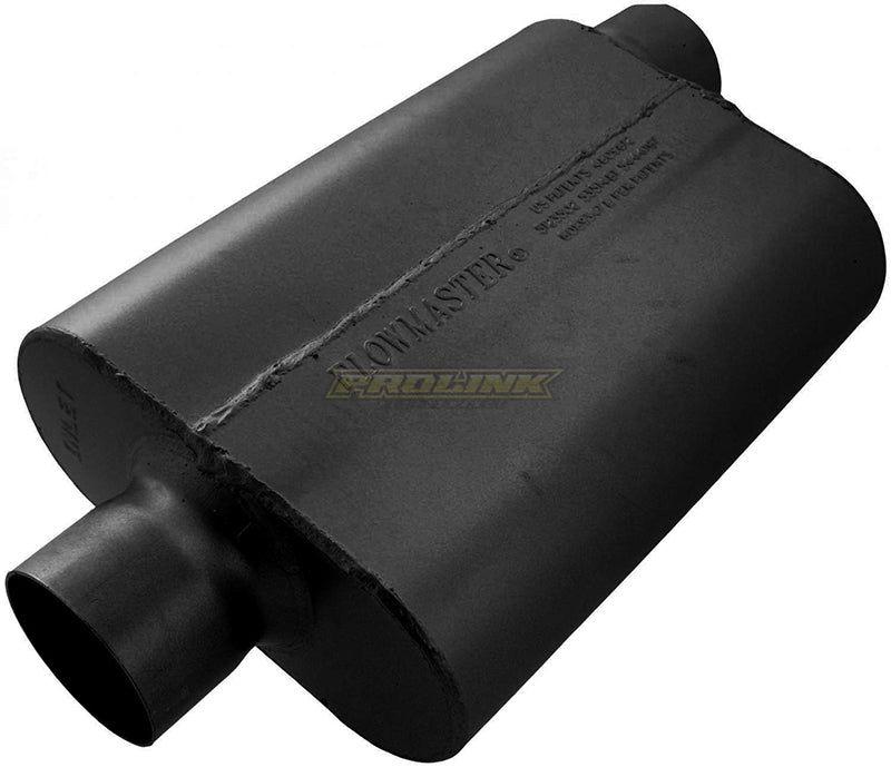 Flowmaster 40 Series Delta Flow Muffler - 3" Center Inlet / Offset Outlet - Prolink Performance