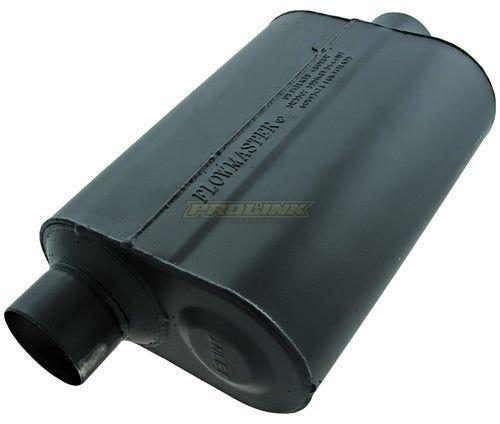 Flowmaster Super 40 Series Delta Flow Muffler 2.5" Offset Inlet / Center Outlet - Prolink Performance