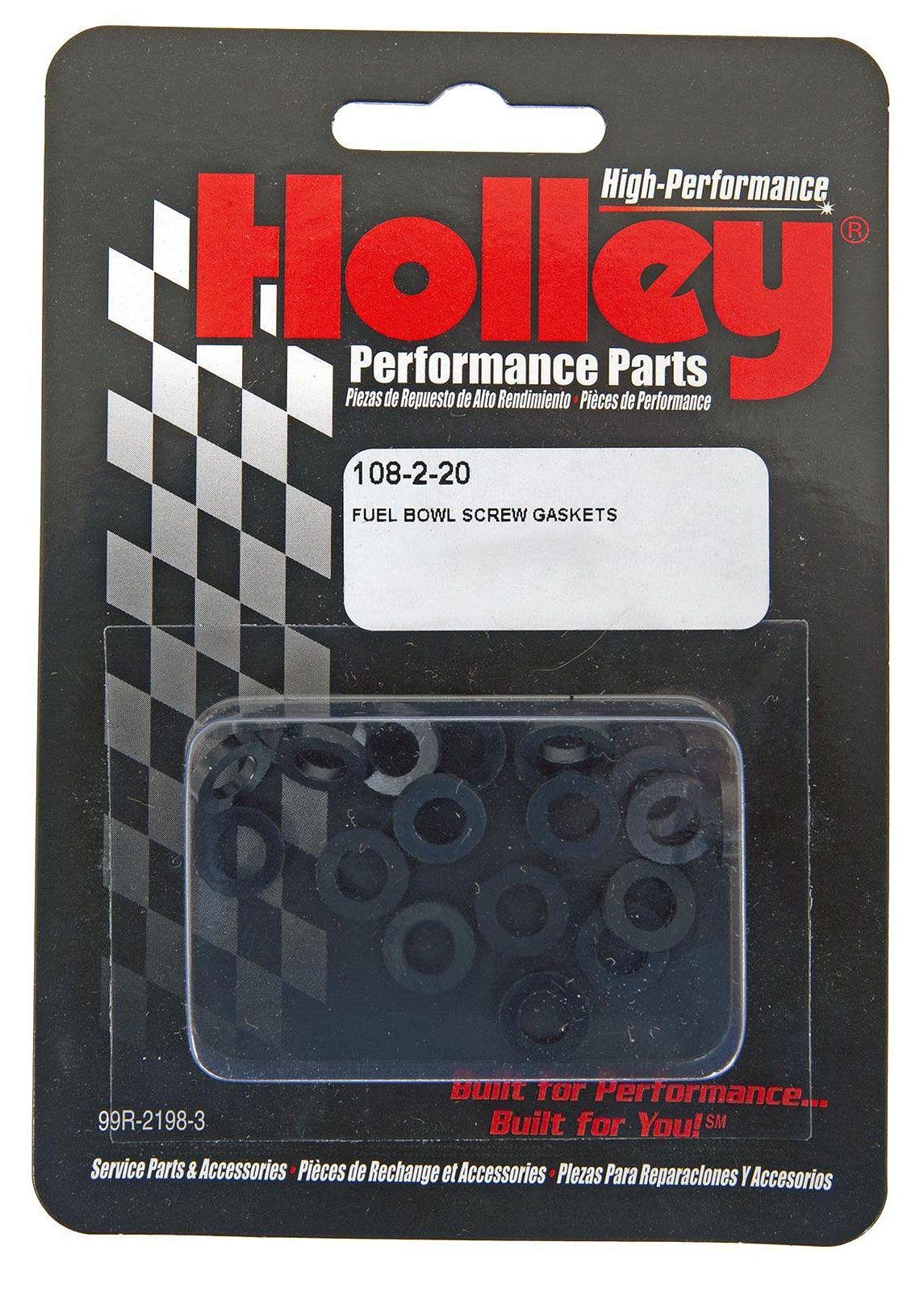 Holley Fuel Bowl Screw Gaskets (HO108-2-20) - Prolink Performance