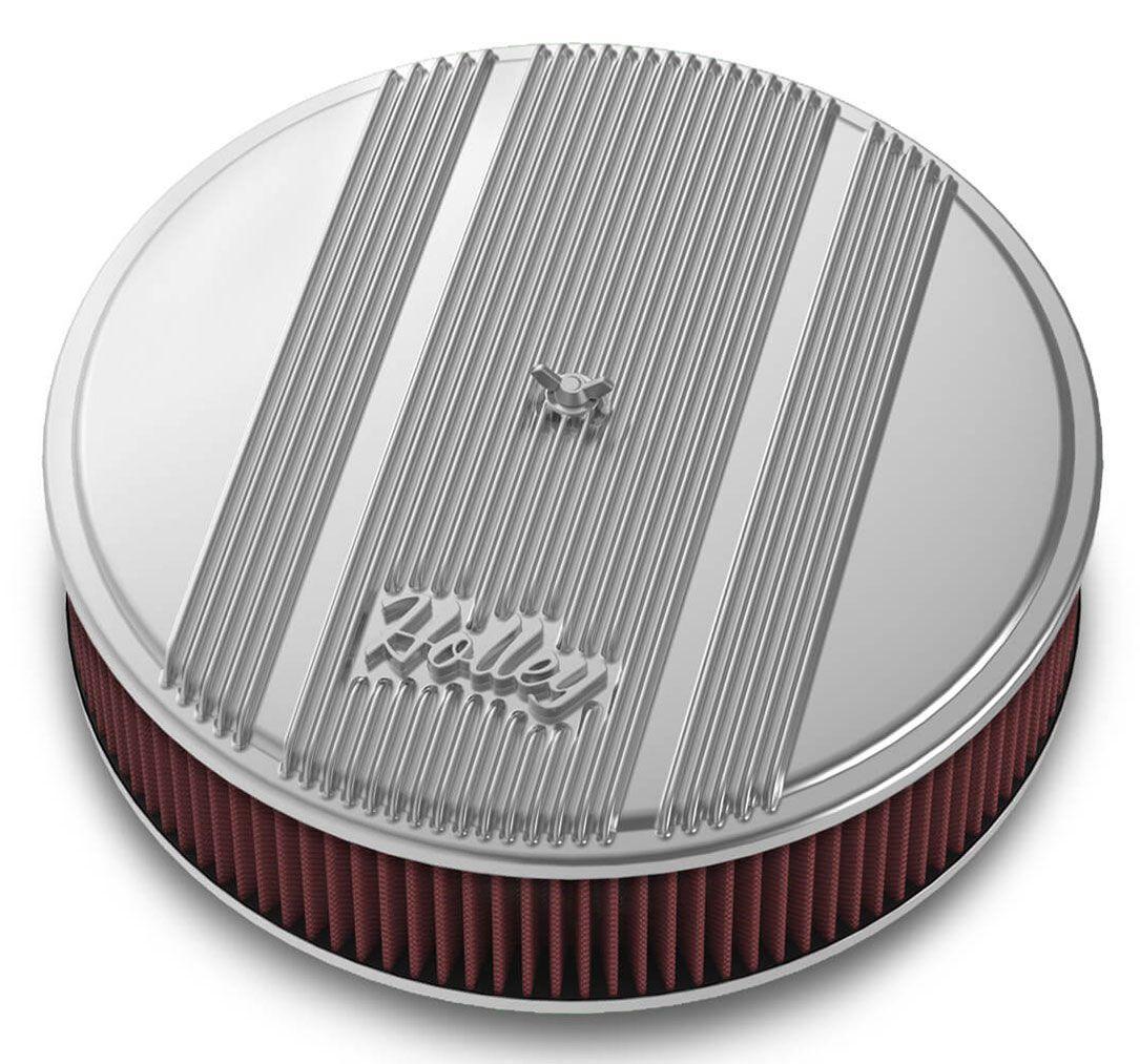 Holley Vintage Series Finned Aluminium Air Cleaner (HO120-151) - Prolink Performance