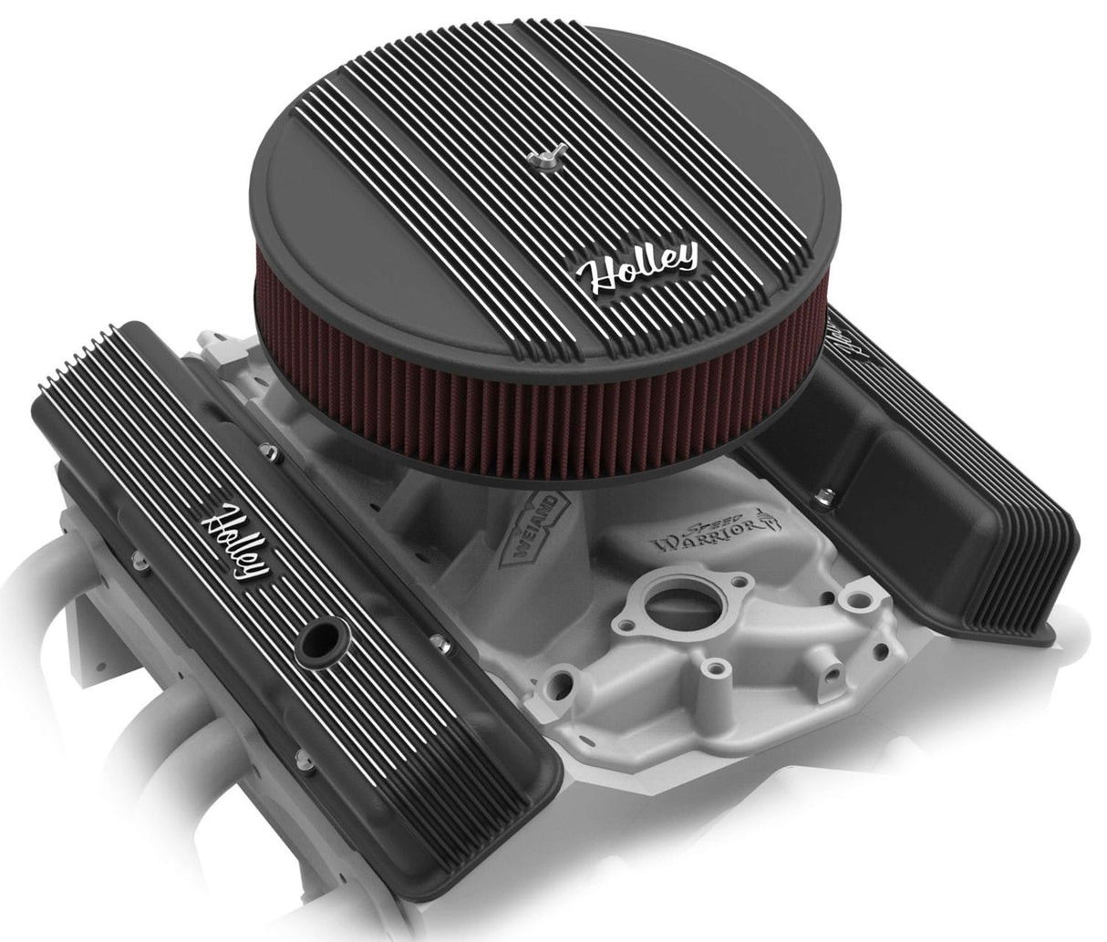 Holley Vintage Series Fined Valve Covers (HO241-242) - Prolink Performance