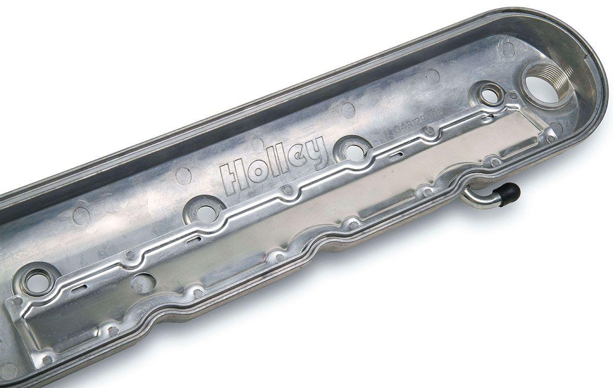 Holley Polished Aluminium Valve Covers (HO241-90) - Prolink Performance
