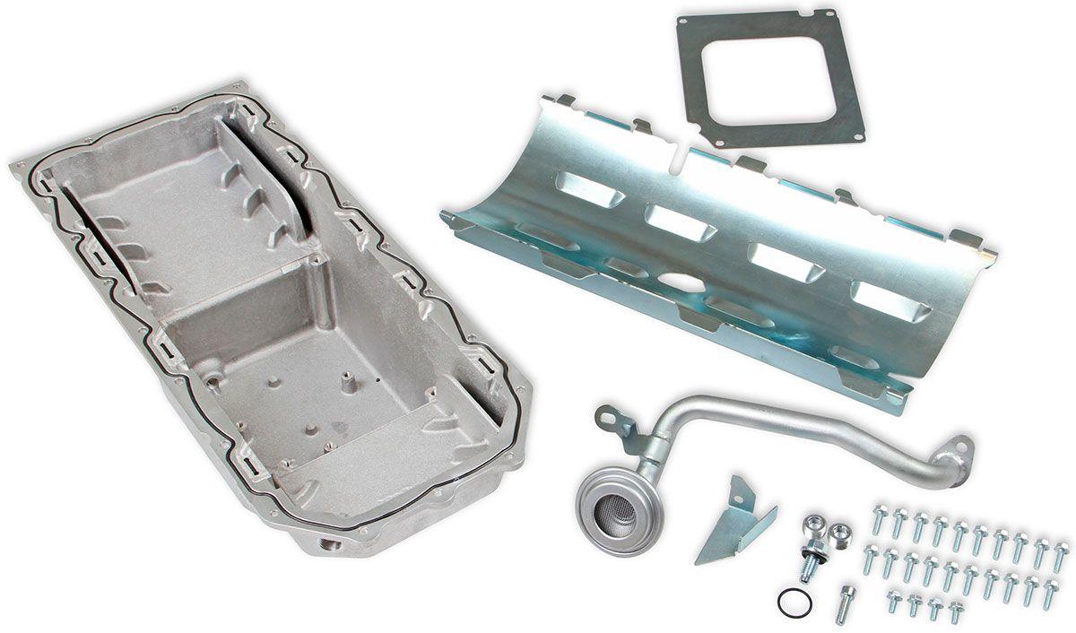 Holley Cast Aluminium Retro Fit Mid Sump Oil Pan (HO302-60) - Prolink Performance