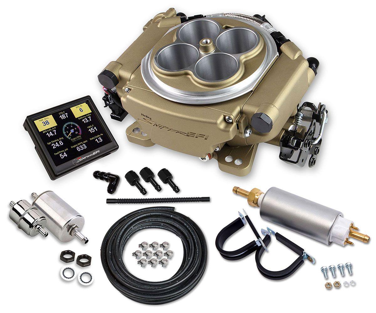 Holley Sniper EFI 4BBL Self Tuning Master Kit - Classic Gold Finish (HO550-516K) - Prolink Performance