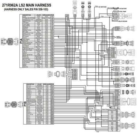 Holley LS2/LS7 Main Wiring Harness (HO558-103) - Prolink Performance