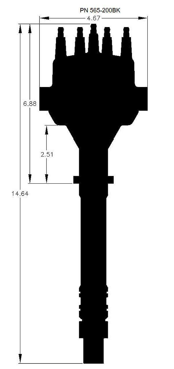 Holley EFI Dual Sync Distributor - Black (HO565-200BK) - Prolink Performance