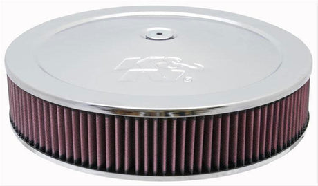 K&N Chrome Custom Air Cleaner Assembly 14 x 3" (KN60-1430) - Prolink Performance