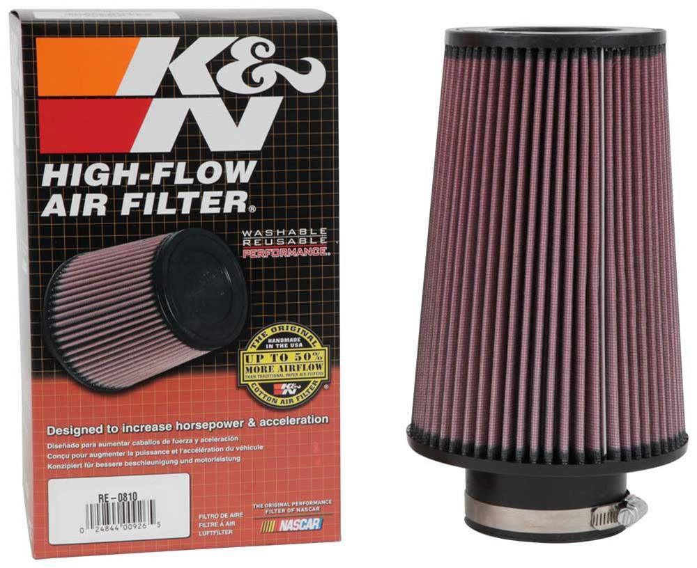 K&N Universal Clamp On Filter Fits 3 in (76 mm) (KNRE-0810) - Prolink Performance