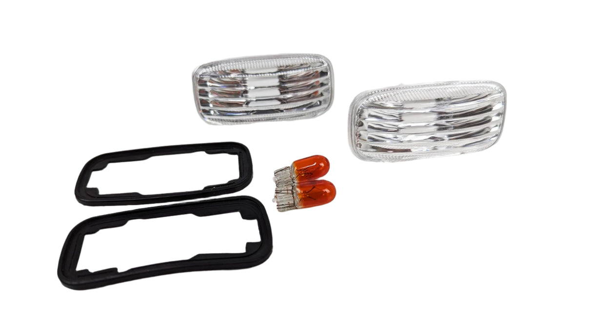 Clear Side Indicator blinker fender light for 99-02 Nissan Silvia S15 200SX Spec R