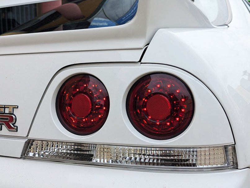 Smoke Red LED Tail Lights for 95-98 Nissan Skyline R33 GTR GTST RB26 taillights